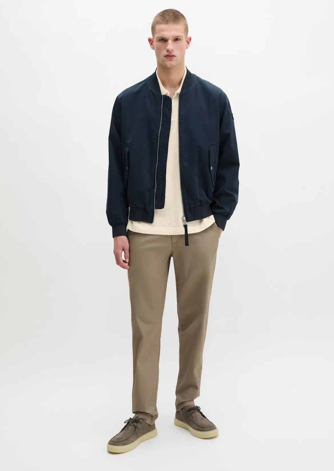 Chino Model Morot Jogger tapered aus technischem Popeline-Stretch