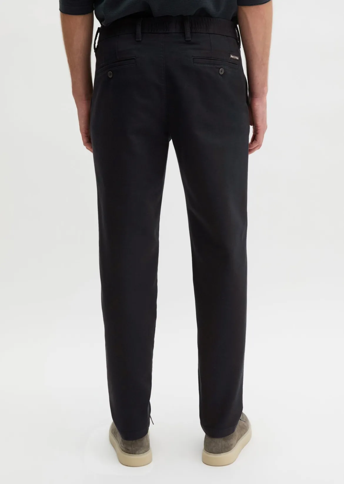 Chino Model Morot Jogger tapered aus elastischem Bio-Baumwollsatin