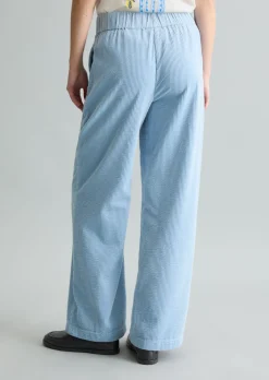 Cordhose wide straight leg mit lässiger Bubble-Struktur