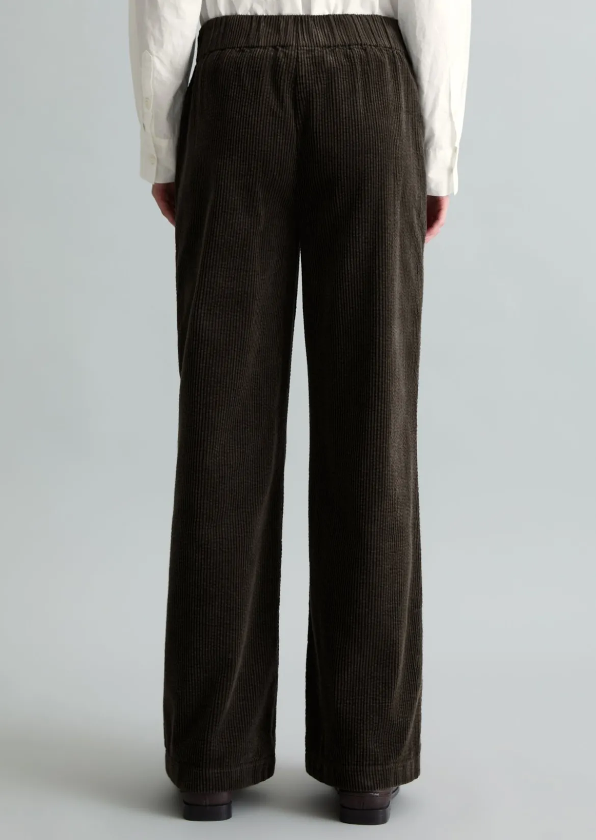 Cordhose wide straight leg mit lässiger Bubble-Struktur