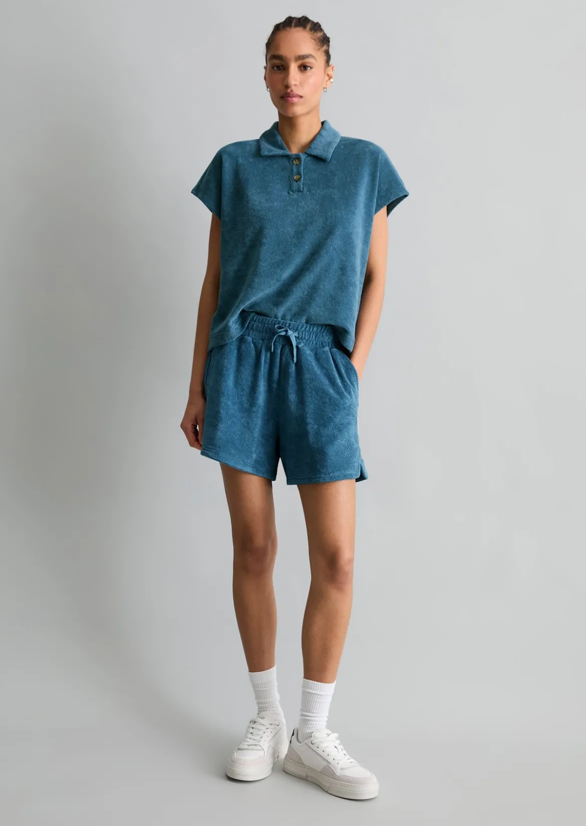 DfC Frottee-Poloshirt relaxed aus Organic Cotton