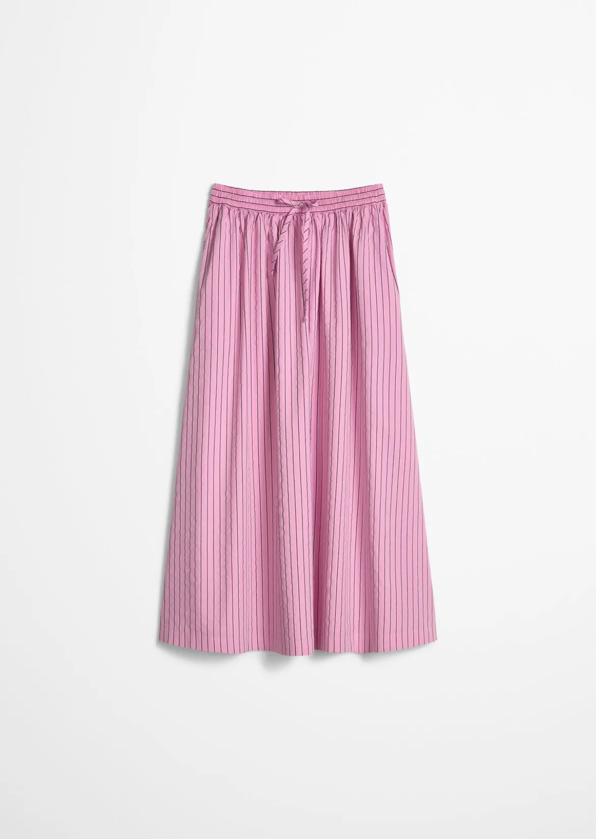 Gestreifter Rock regular aus Organic Cotton Lyocell-Mix