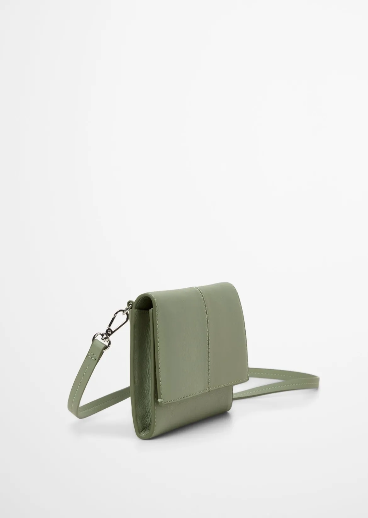 2in1 Crossbody Bag aus fein genarbtem Rindleder