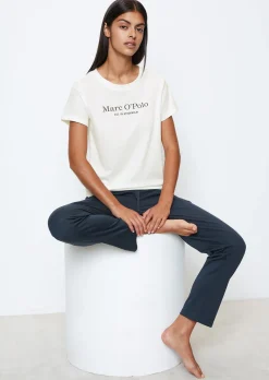 Kurzarm-Lounge-Shirt aus Bio-Baumwoll-Jersey