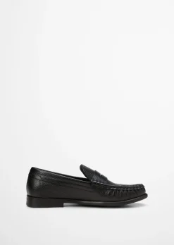 Penny-Loafer Model Fiona aus strukturiertem Rindleder