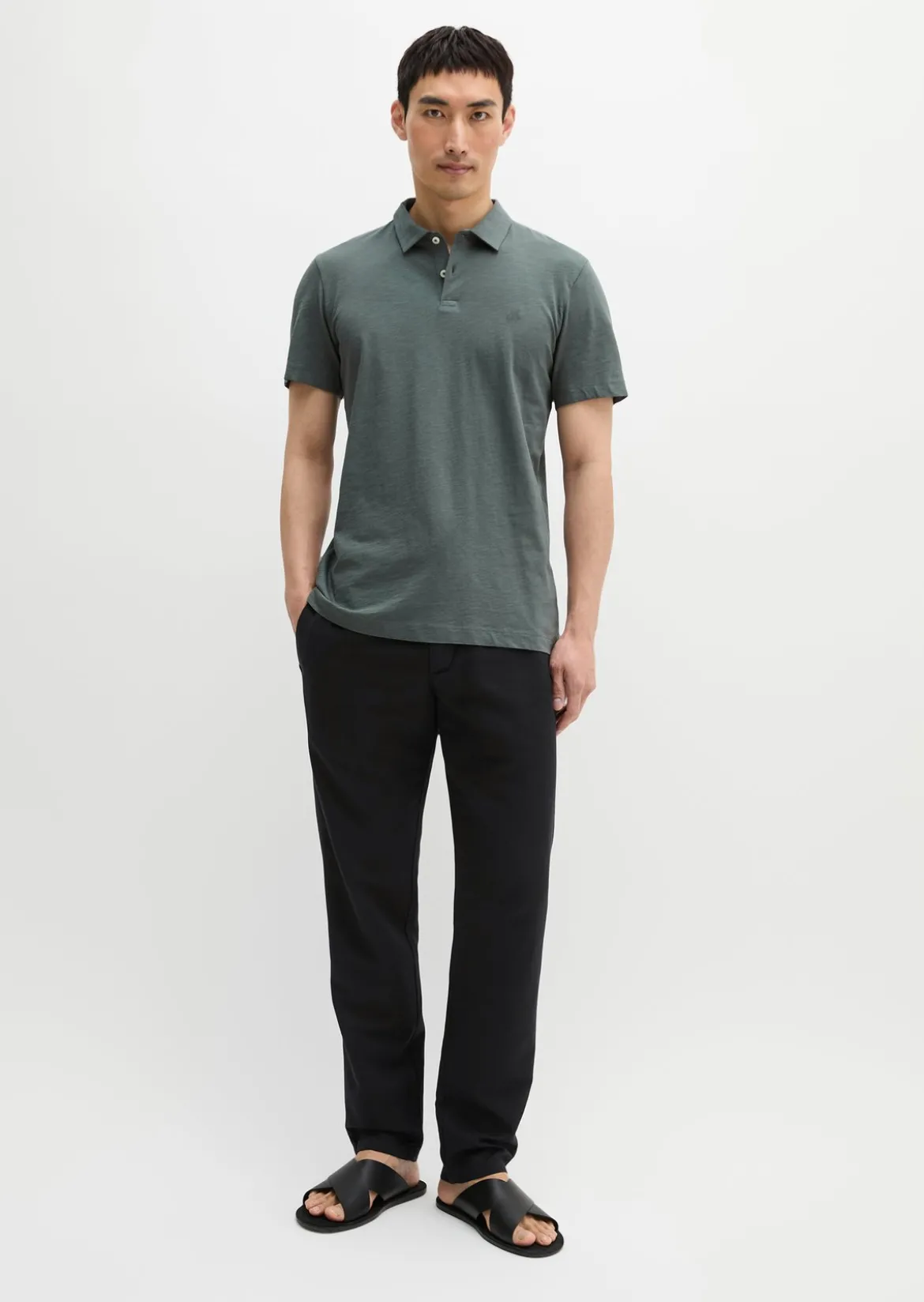 Poloshirt Jersey slim aus reiner Bio-Baumwolle