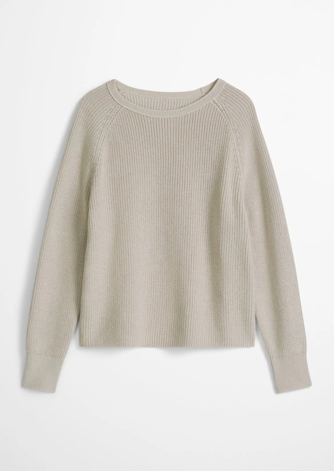 Rundhalspullover loose aus Heavy-Weight-Organic-Cotton