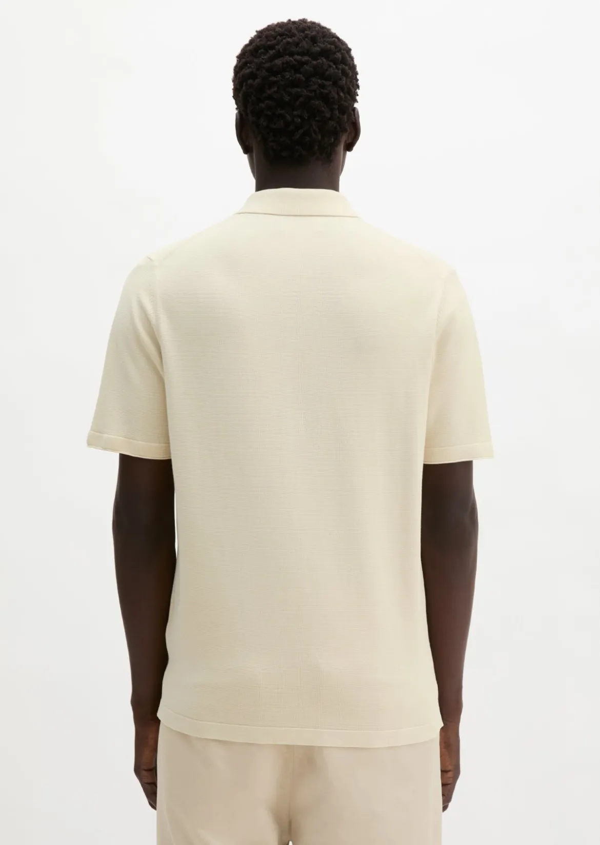 Strick-Poloshirt regular aus zertifizierter Bio-Baumwolle