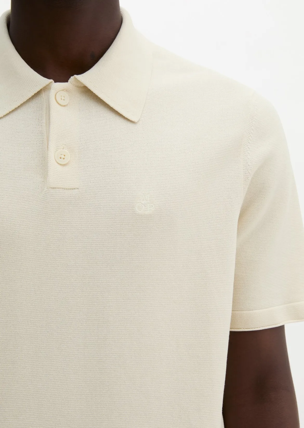 Strick-Poloshirt regular aus zertifizierter Bio-Baumwolle
