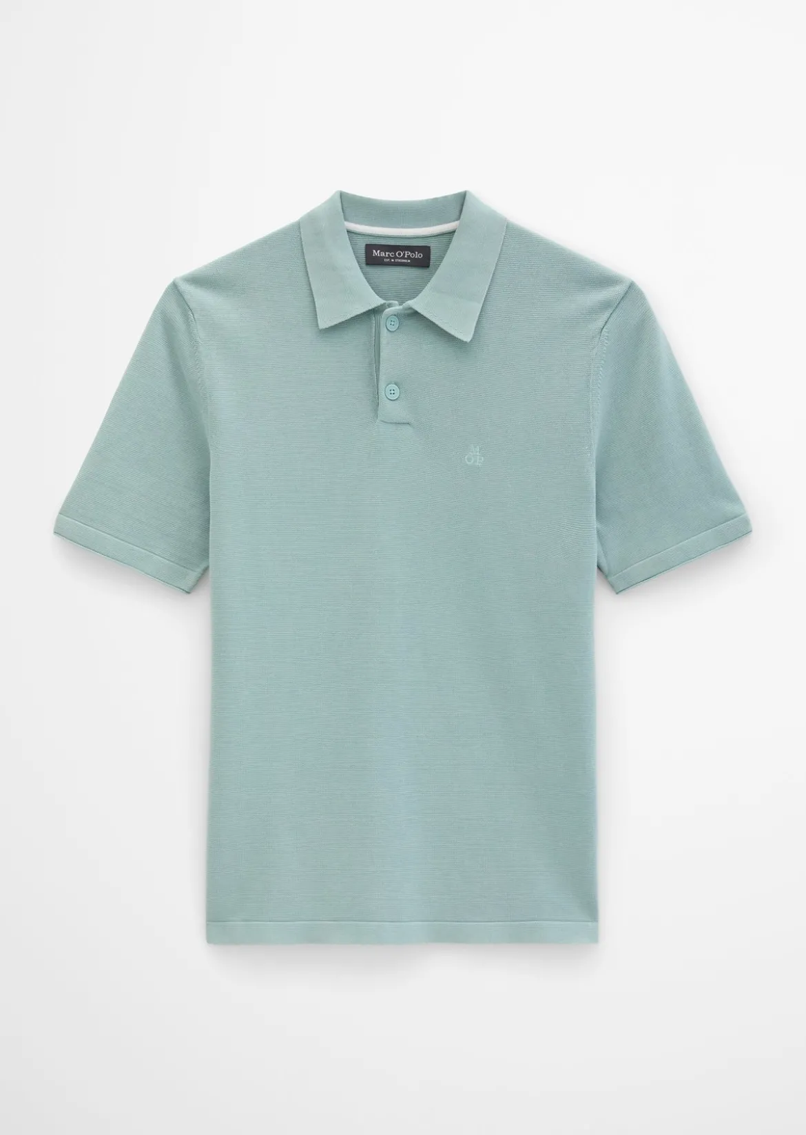 Strick-Poloshirt regular aus zertifizierter Bio-Baumwolle