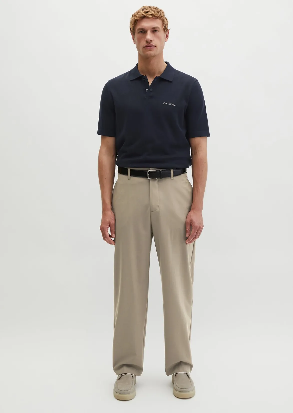 Strick-Poloshirt Travel Collection aus reiner Bio-Baumwolle