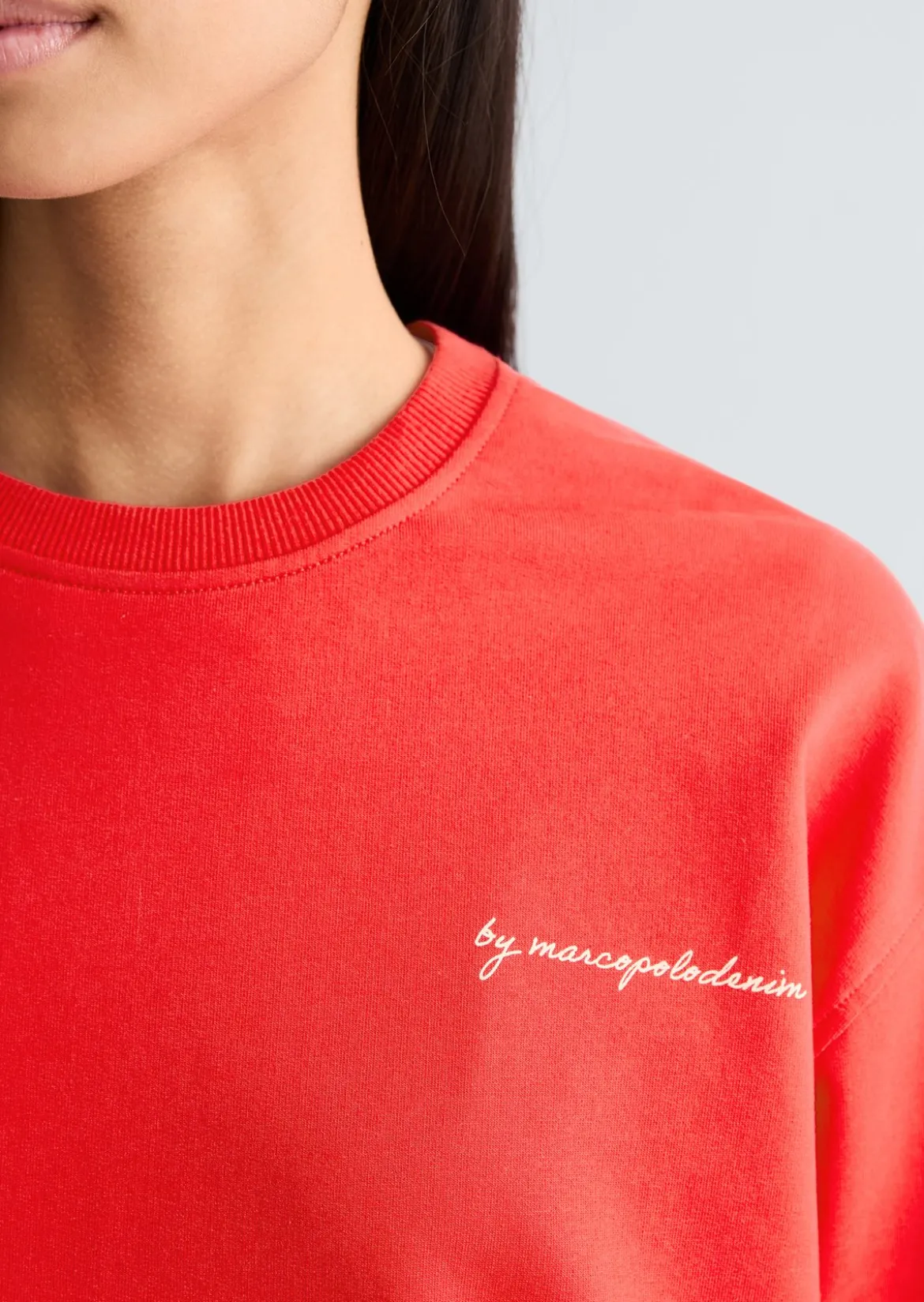 Sweatshirt oversized mit markantem Rückenprint