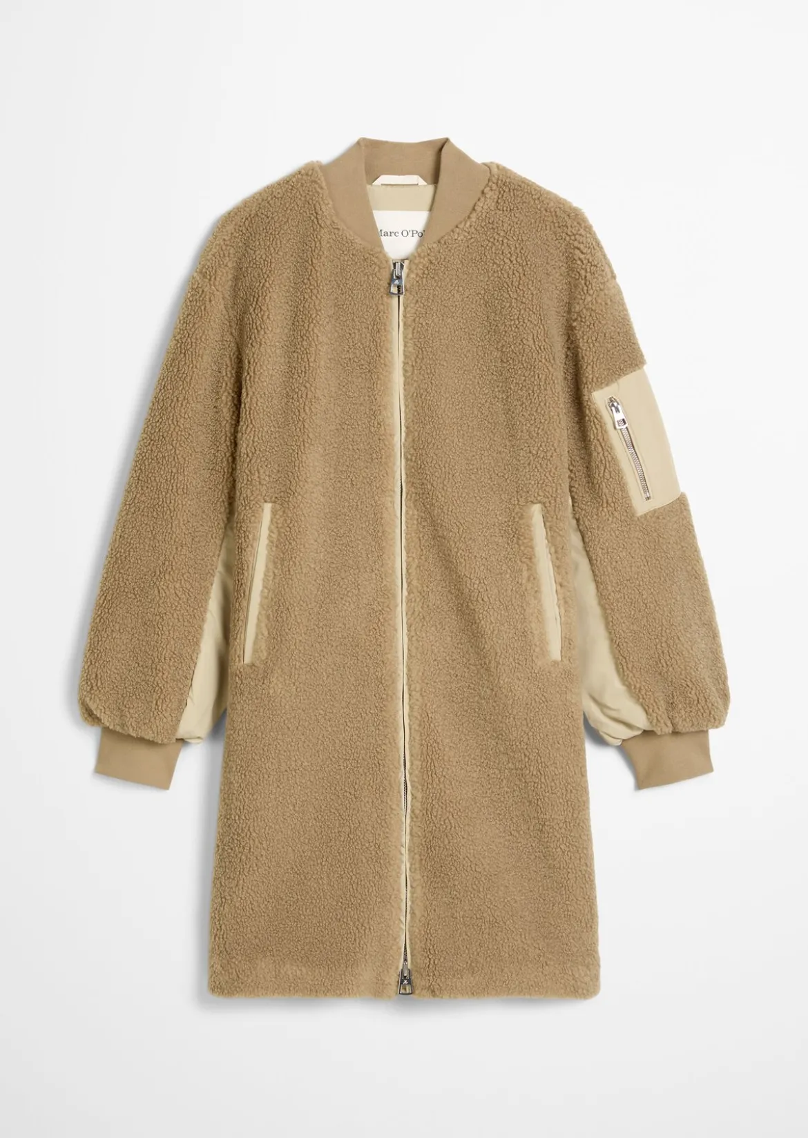 Teddymantel im Blouson-Stil relaxed aus weichem Curly-Plüsch