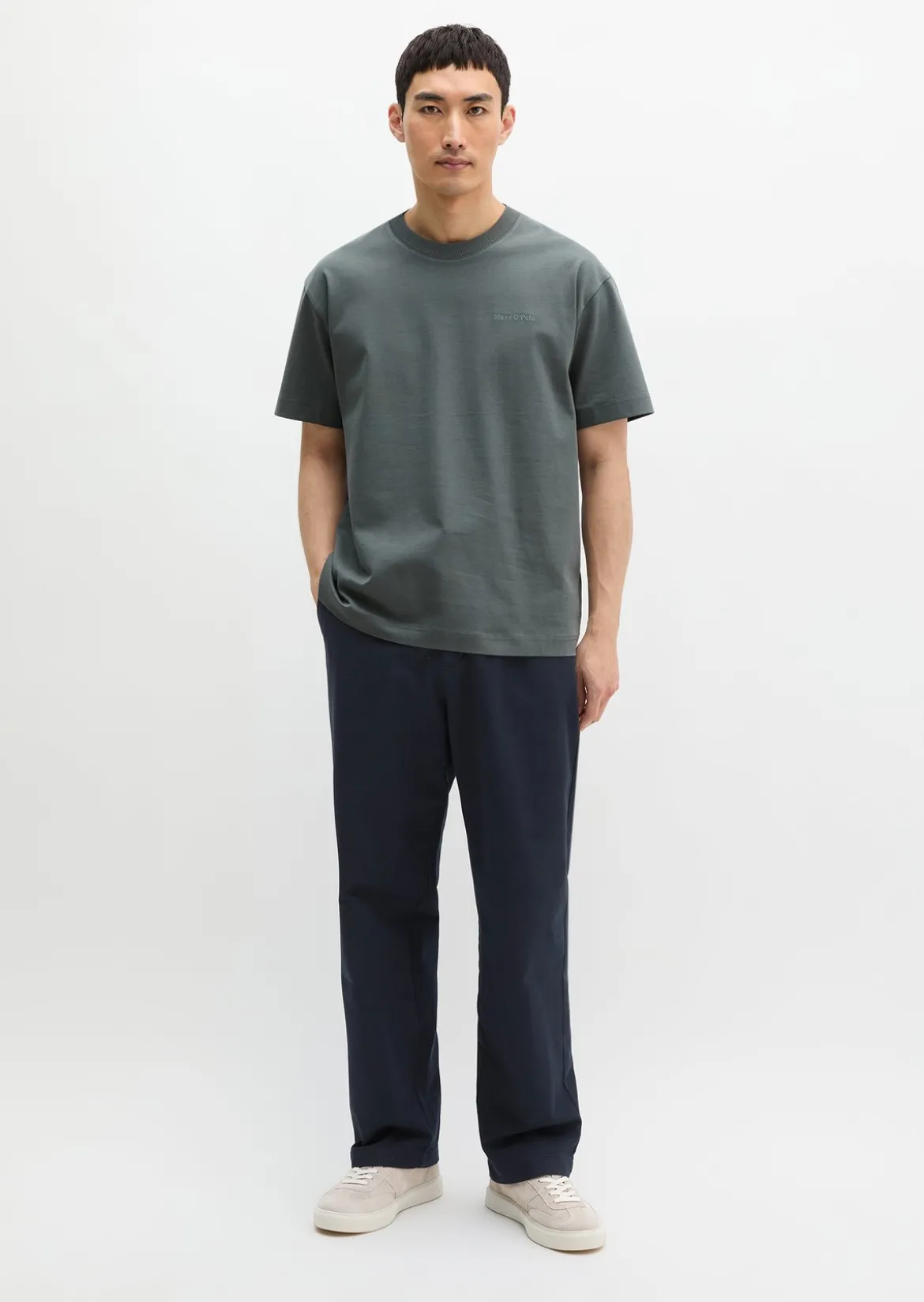 T-Shirt relaxed aus schwerem Bio-Baumwoll-Jersey