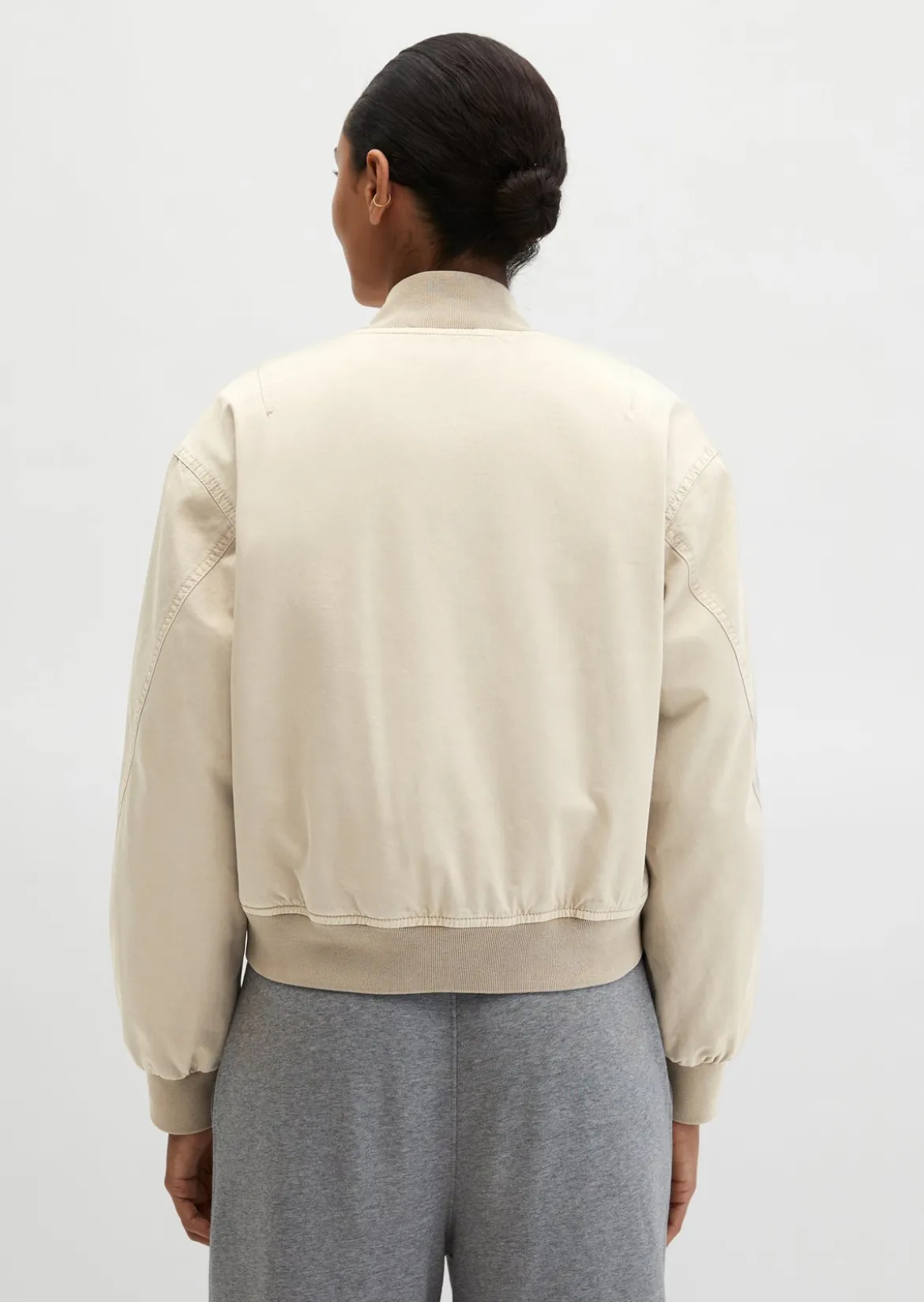 Twill-Blouson regular garment-dyed aus reiner Bio-Baumwolle